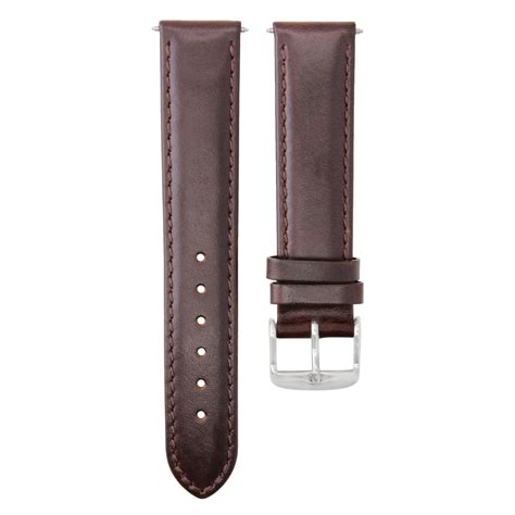 Watch Band Breitling Genuine Leather Dark Brown 22/18mm